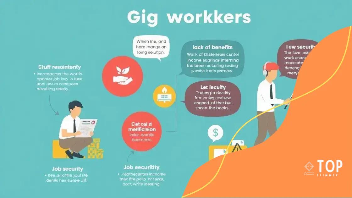 Challenges for gig workers