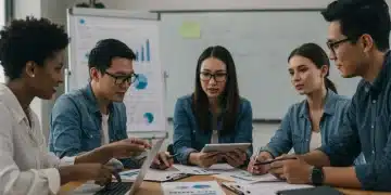 Educators collaborating on digital learning standards readiness