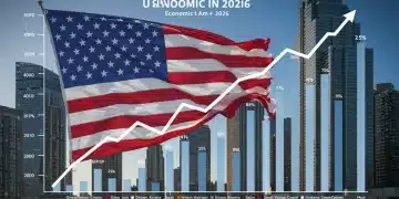 Dynamic U.S. economic forecast for 2026 with GDP growth and inflation charts.