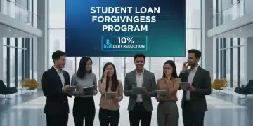 Group of young adults smiling, relieved about student loan forgiveness updates