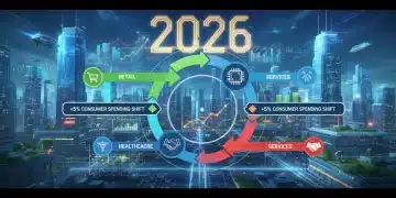 Infographic showing 5% consumer spending shift impact on US economy 2026