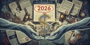 Illustration of wealth transfer and legal documents for estate planning in 2026