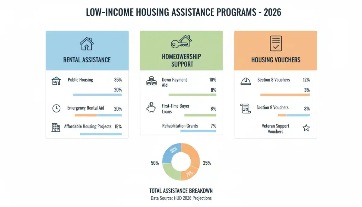 Infographic of 2026 housing assistance programs