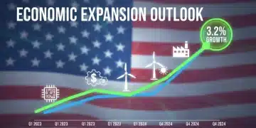 US economic growth projection for 2026, showing a rising trend and sector opportunities.